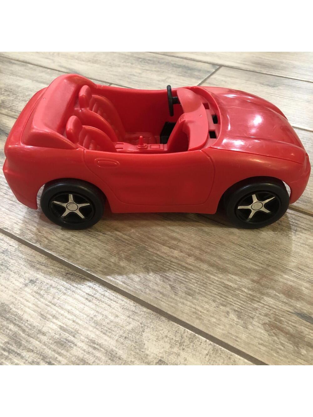 Vintage Barbie Red Convertible Sports Car 1996 Hot Drivin Barbie Car - Picture 7 of 13